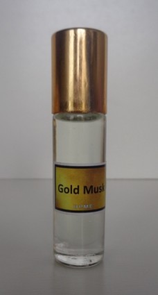 Gold Musk, Perfume Oil Exotic Long Lasting Roll on
